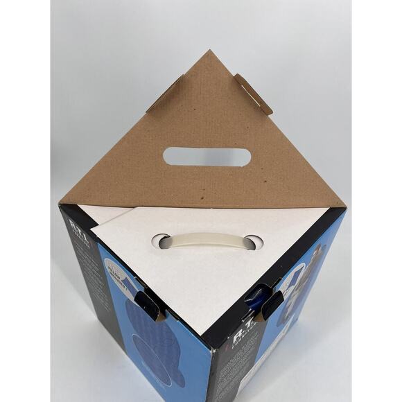 Vtg 90s Y2K Inflatable Chair Ottoman Pillow Adult Teen Blue Wave Groovy Retro - Picture 8 of 11